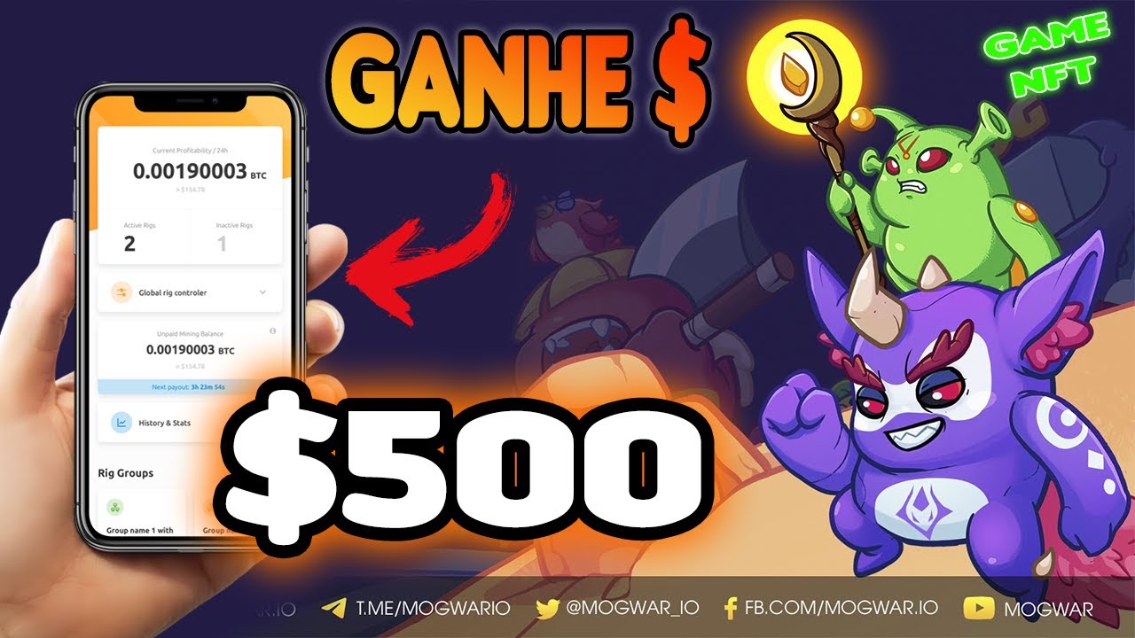 ESSE APP PODE TE DEIXAR RICO! COMO GANHAR TOKENS DO NOVO GAME NFT MOGWAR (MONSTER OF GOD)