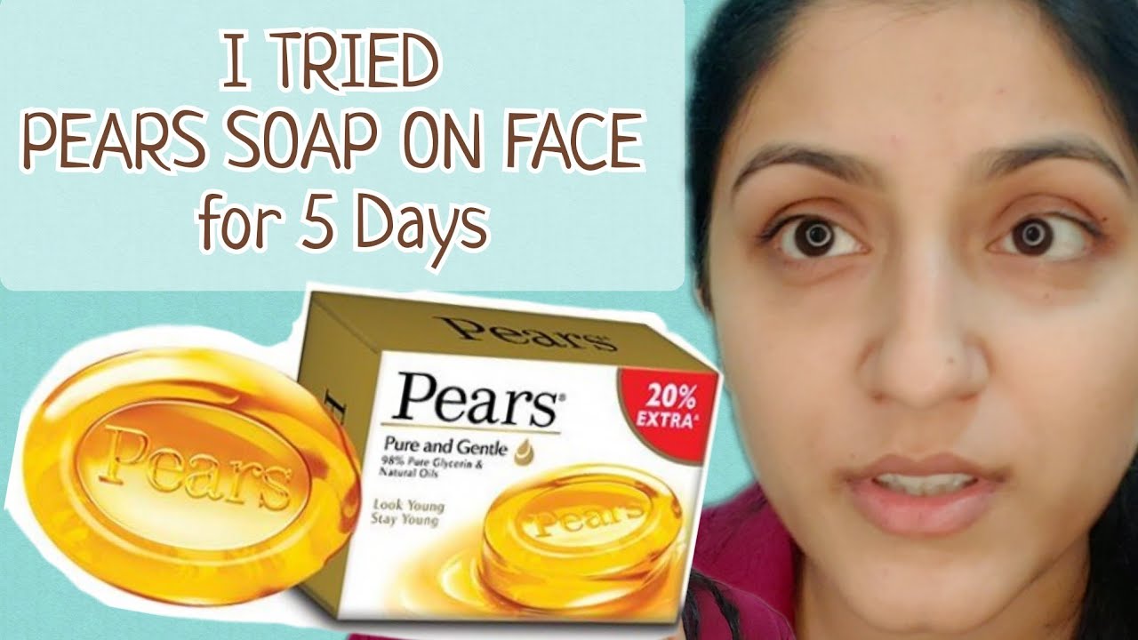 I TRIED PEARS SOAP on my FACE for 5 days | Pears Soap Review | FACE and BODY Soap