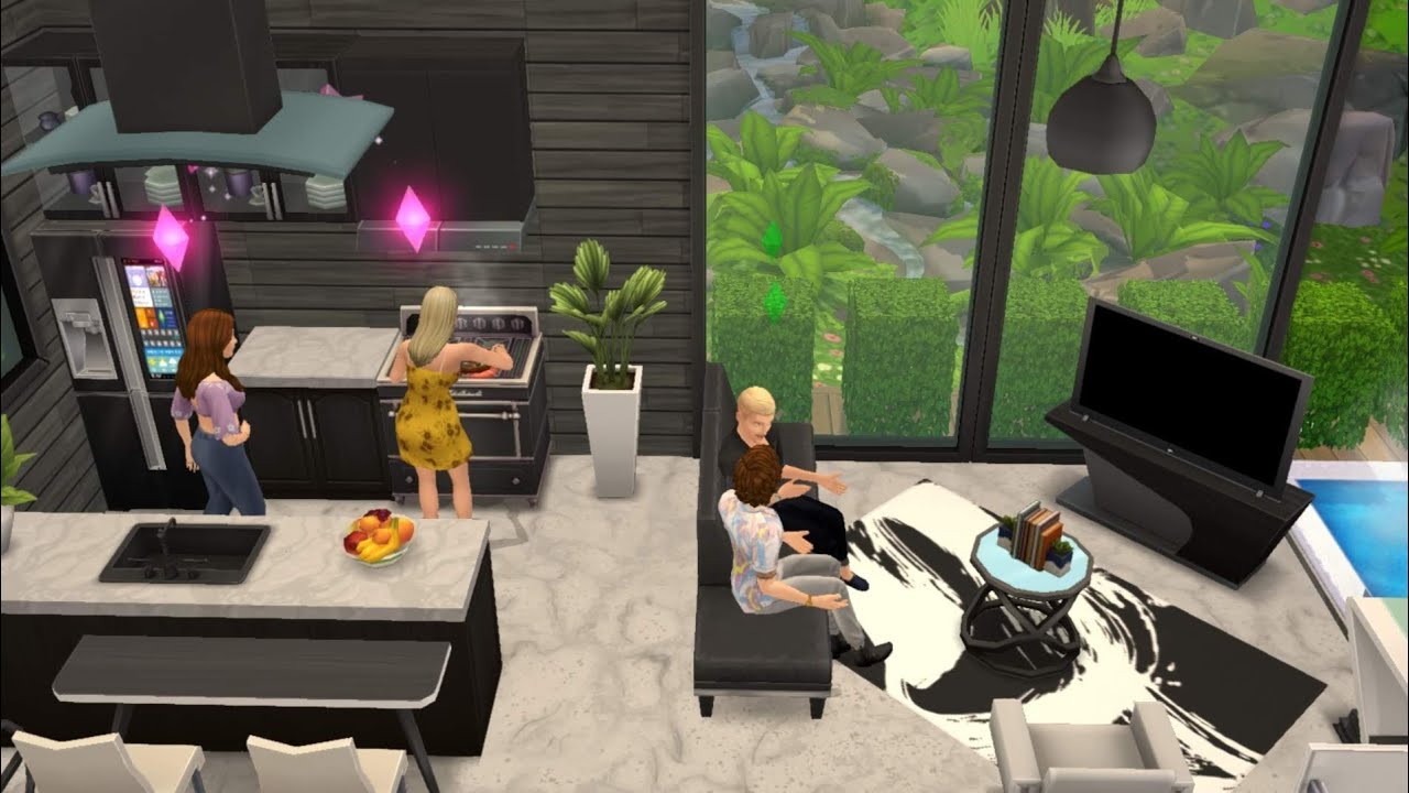 The Sims Mobile House Build Ideas | Modern Tiny House🏡