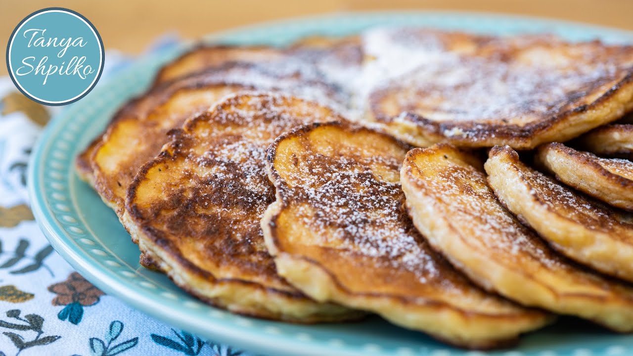 Изумительные Яблочные Оладьи с Творогом | Tanya Shpilko