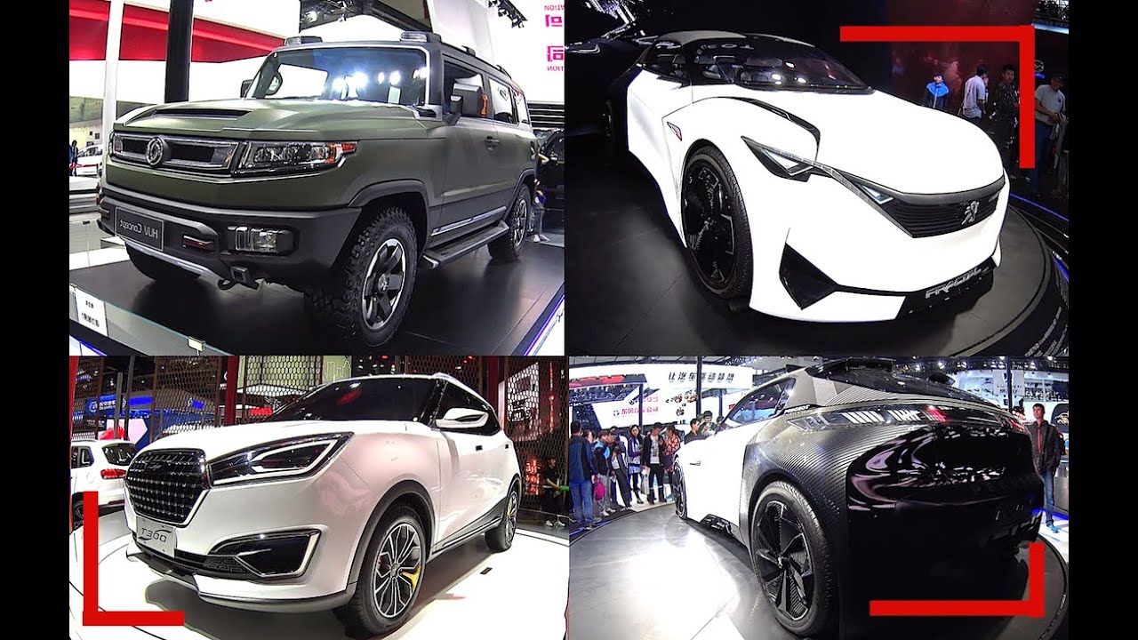 TOP 3 отечественные Concept Cars на Auto China 2016: Peugeot фрактал, Dongfeng Fengshen SUV,
