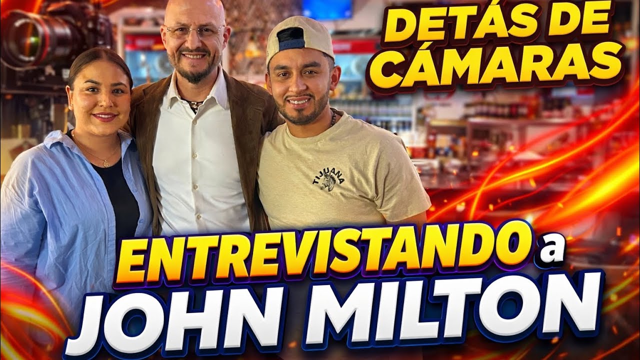 Detrás de cámaras en la entrevista a John Milton en Tijuana 