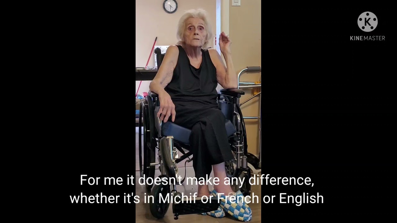 Métis Elder speaking Michif.