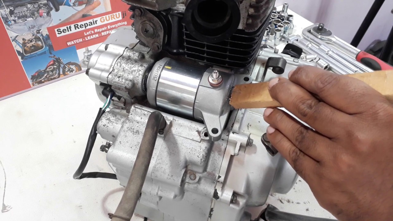 How to Replace Starter Motor in Motorcycle,Honda Unicorn Engine Work Part-2