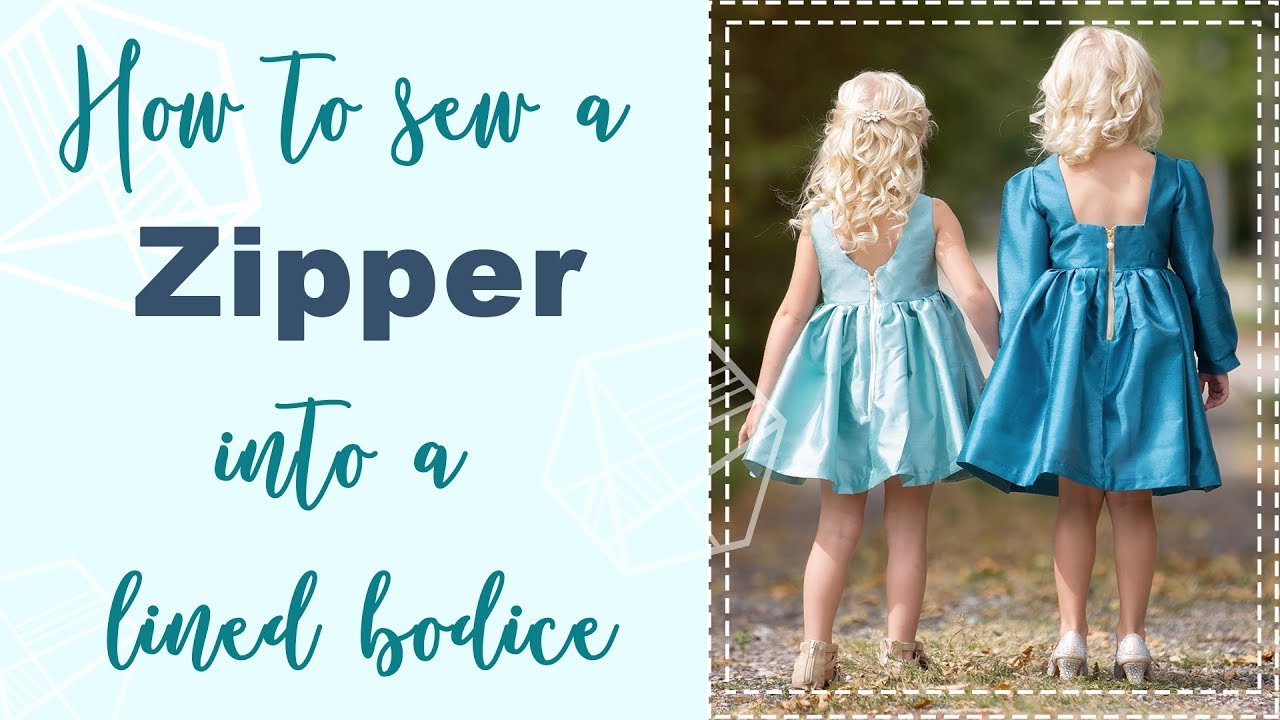 How to sew a zipper into a lined tank or sleeved bodice