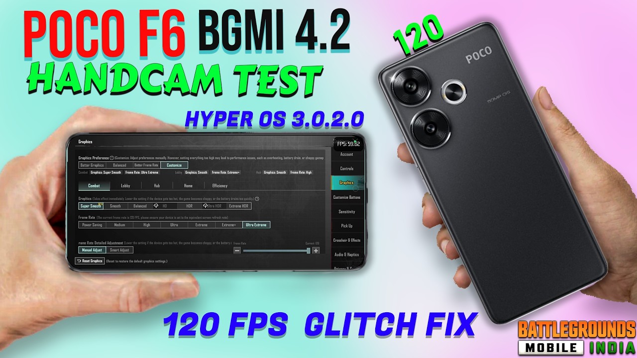 poco f6 hyper os 3 bgmi 4.2