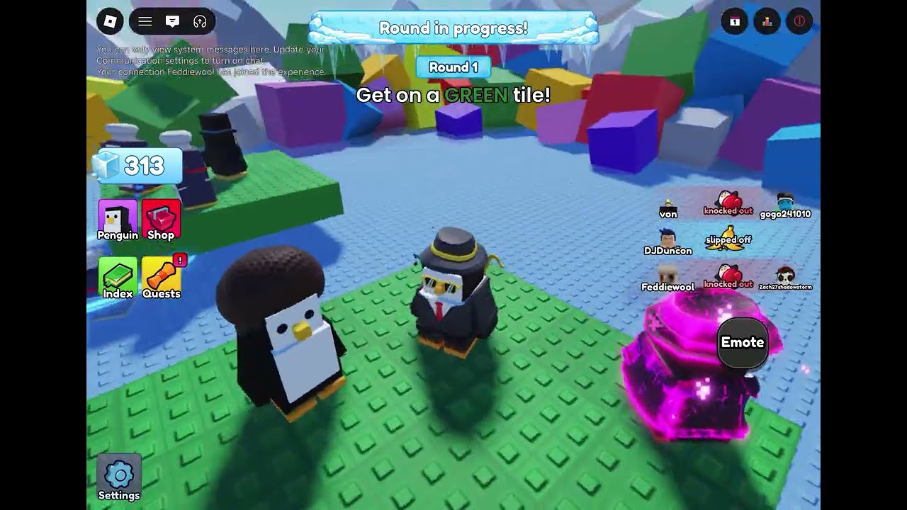 Epic Penguin on Knockout! Gotta love Roblox