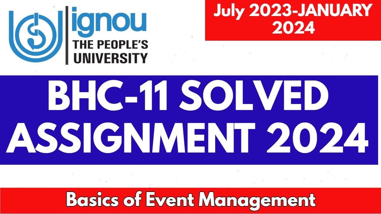 BHC11 Solved Assignment IGNOU 2024 II DEVMT SOLVED ASSIGNMENT