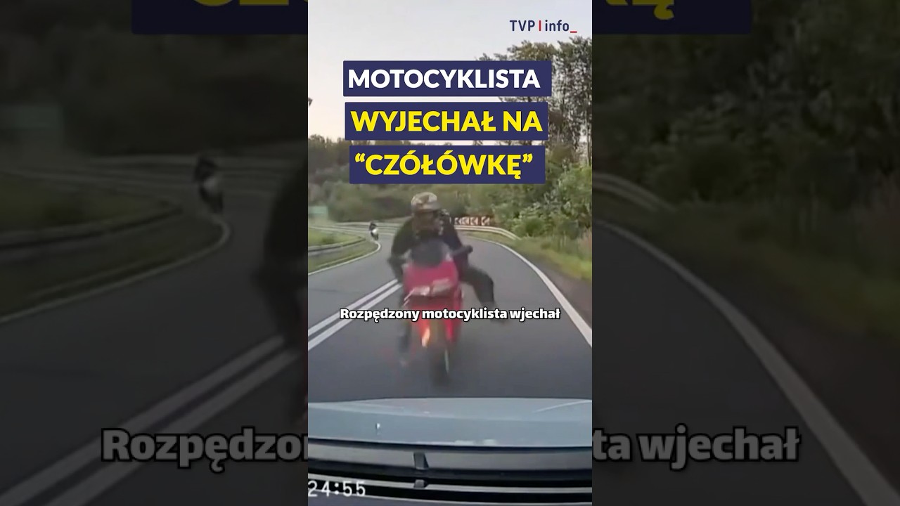 Motocyklista wjechał na 