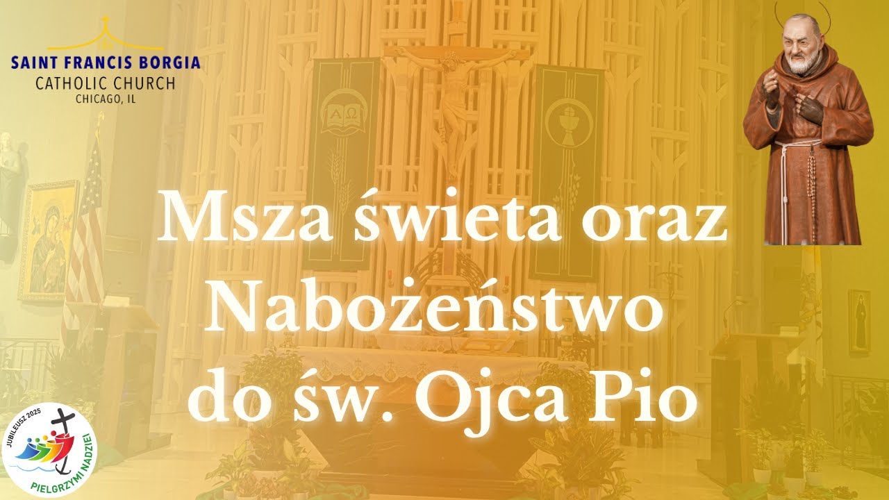 LIVE: Msza święta i nabożeństwo do świętego Ojca Pio - 01/29/2026 - 7:00 pm - Polish