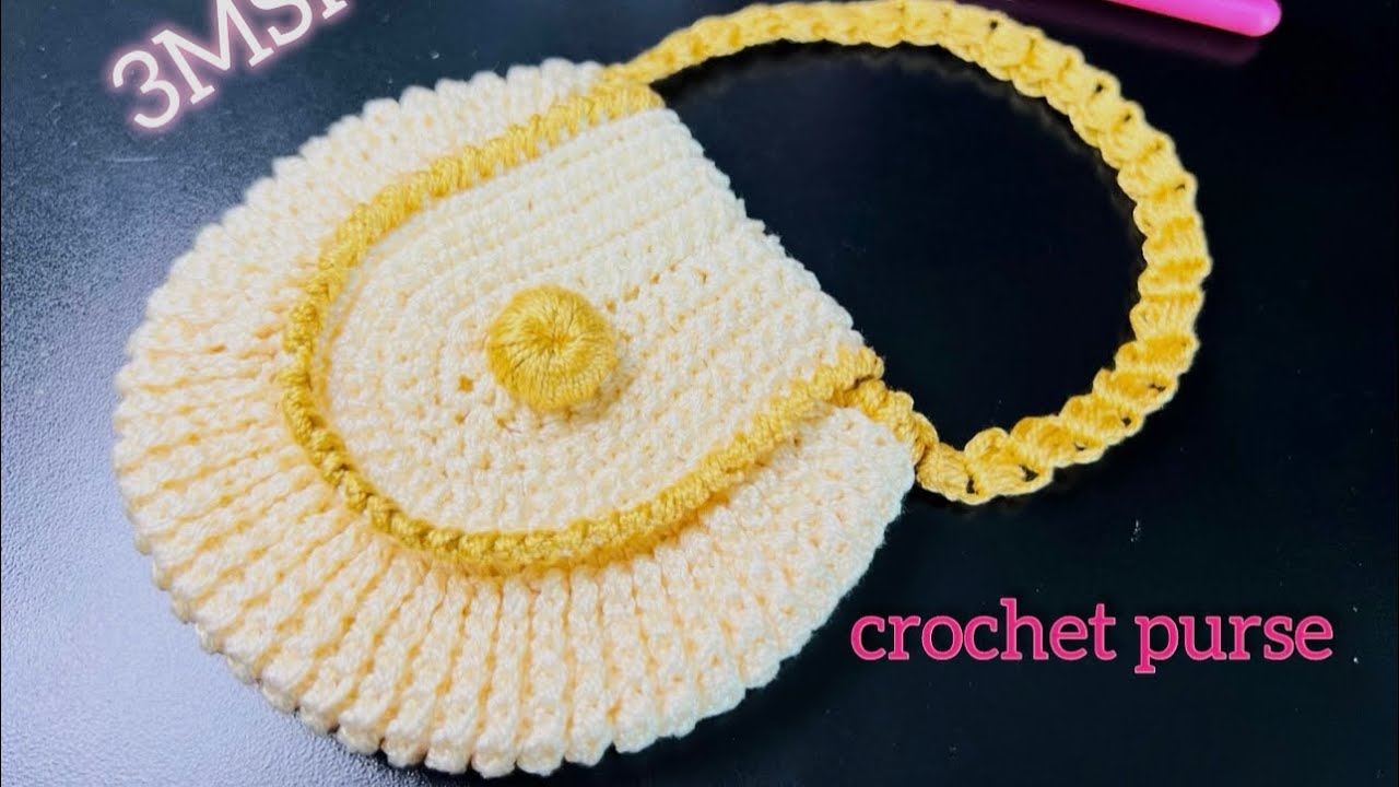 Crochet purse #miniwallet #minicoinpurse