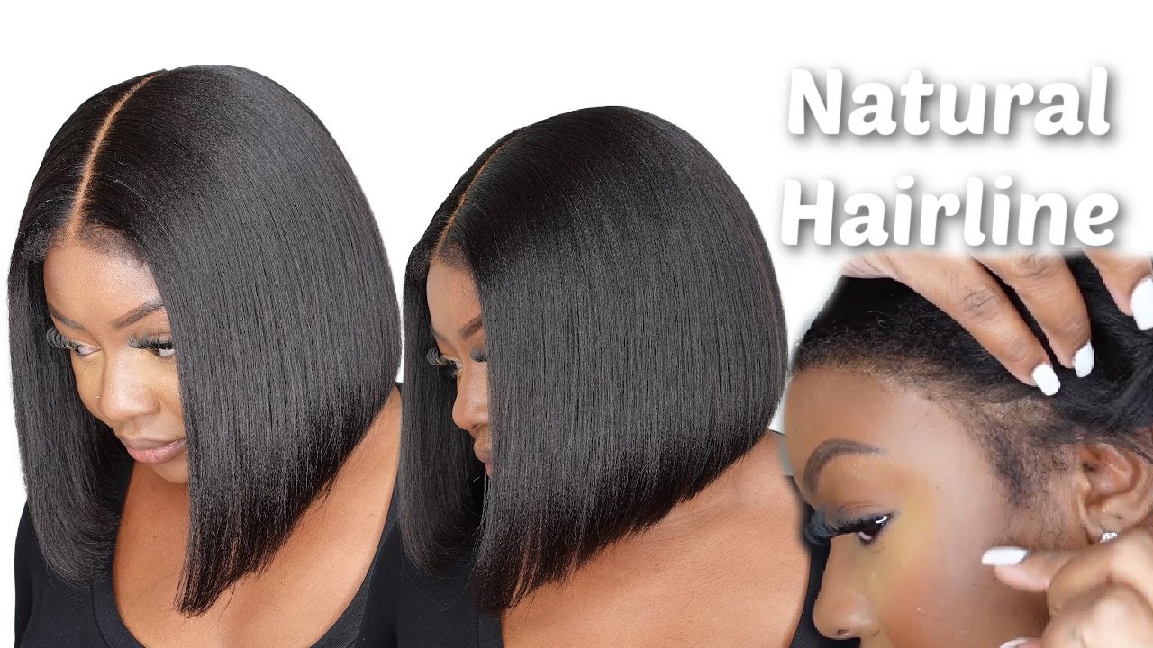 My Edges Illusion! NEW* NATURAL HAIRLINE LIGHT YAKI BOB | NO MORE WORK | MYFIRSTWIG