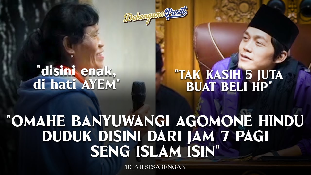 DARI PAGI DI ST! Ini Alasan Jamaah Beragama Hindu Ini Kagum  ke Gus Iqdam, 5 JUTA BUAT BELI HP BARU