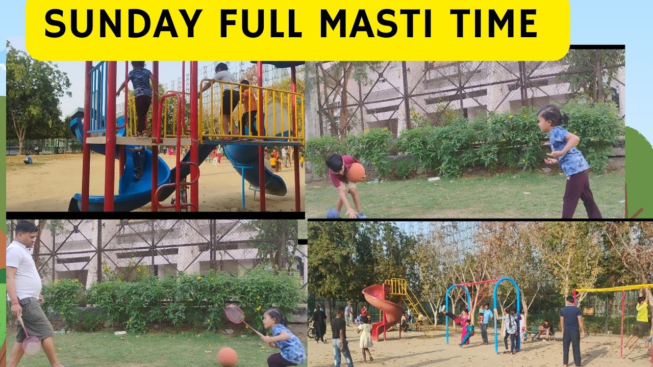 आज ध्रुव काव्या ने नोएडा स्टेडियम में बहुत मस्ती की | और गेम खेले | 