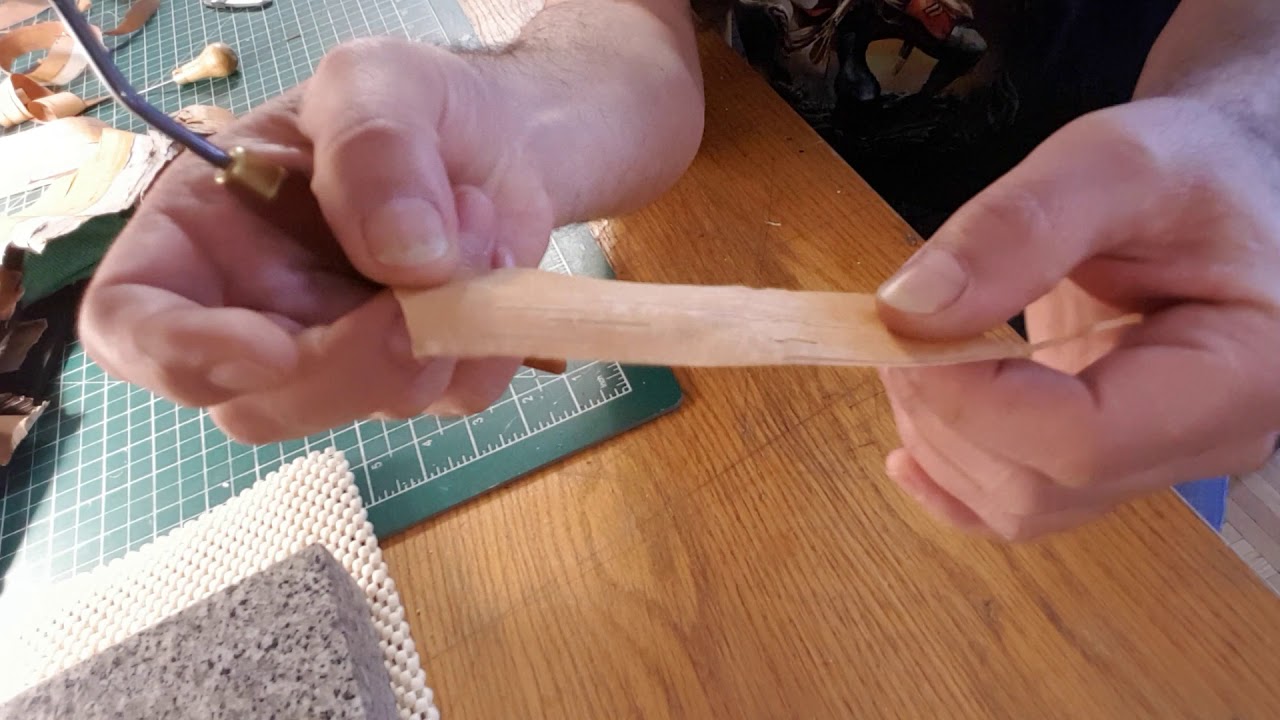 DIY birch bark splitting
