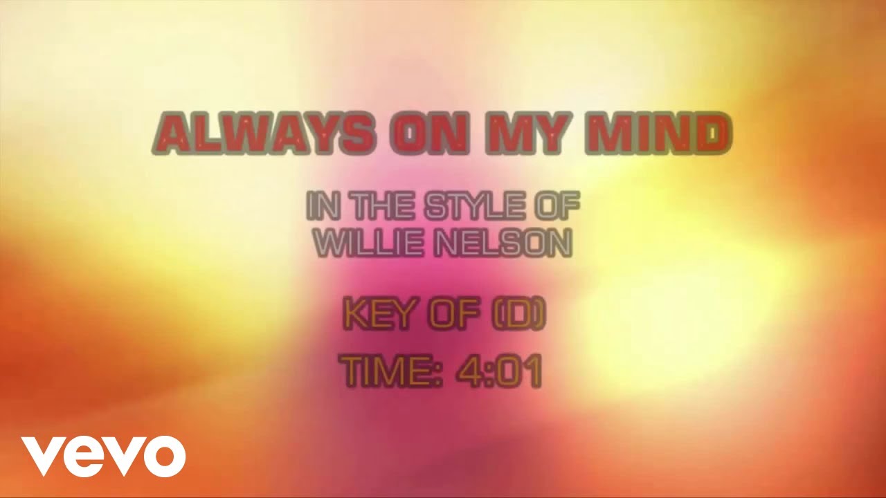 Willie Nelson - Always On My Mind (Karaoke)