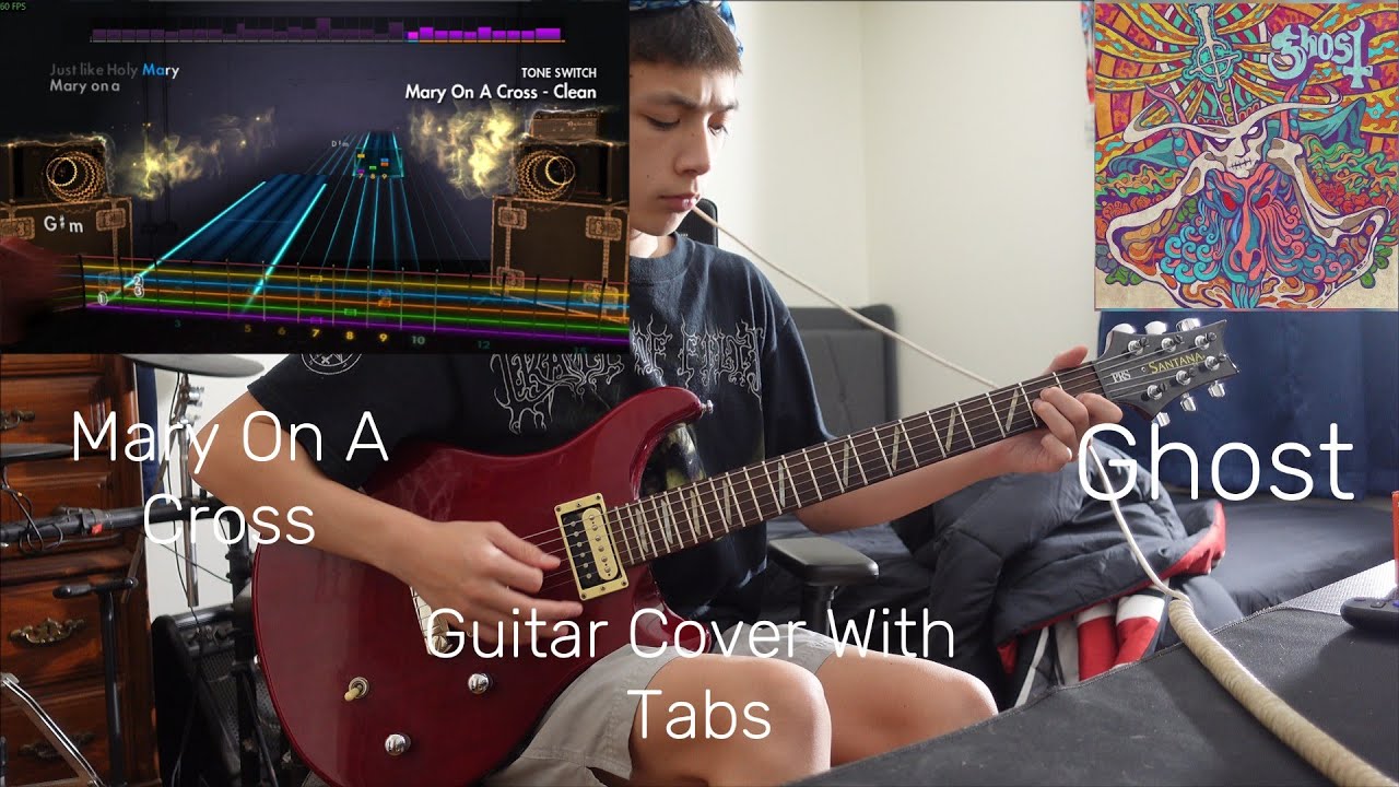 Mary On A Cross – Ghost | Guitar Cover with On-Screen Tabs (Full Playthrough)