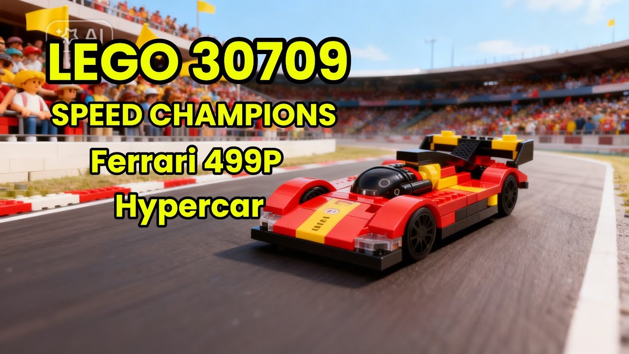 LEGO Ferrari 499P Hypercar Speed Build | Set 30709 | Fast Assembly