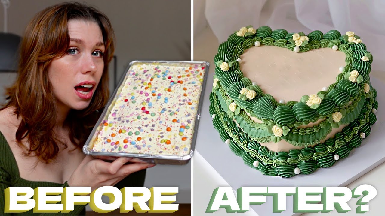 I Tried to turn $5 Grocery Store Cake into a Professional Cake *it went bad*