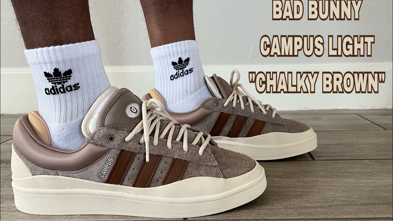 ADIDAS BAD BUNNY X CAMPUS LIGHT "CHALKY BROWN" UNBOXING REVIEW ON FEET BEST COLOR WAY YET MUY FUEGO!