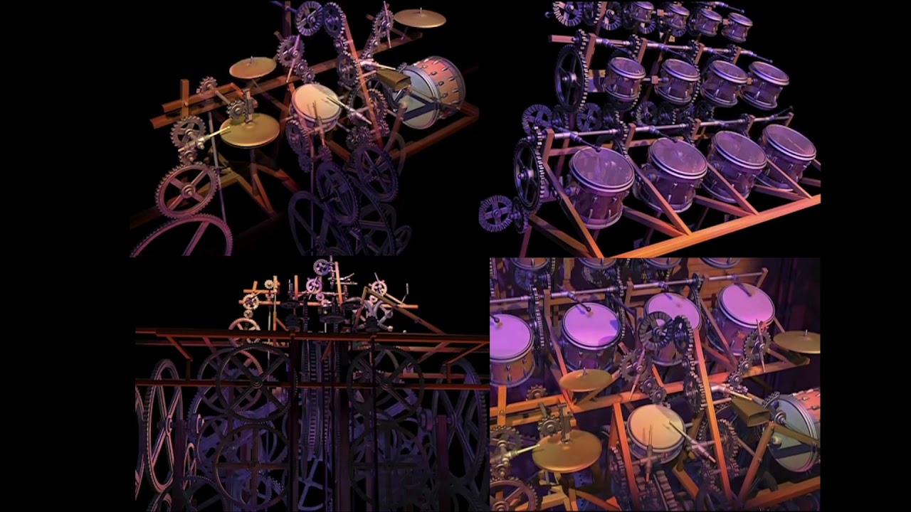 Drum Machine - Quad-View - Animusic