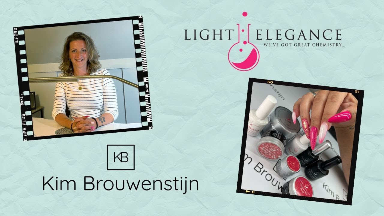 Pink Gel Nails | Light Elegance | Glitter | Mijn rechterhand aan het doen | Gel Nails | Long Nails