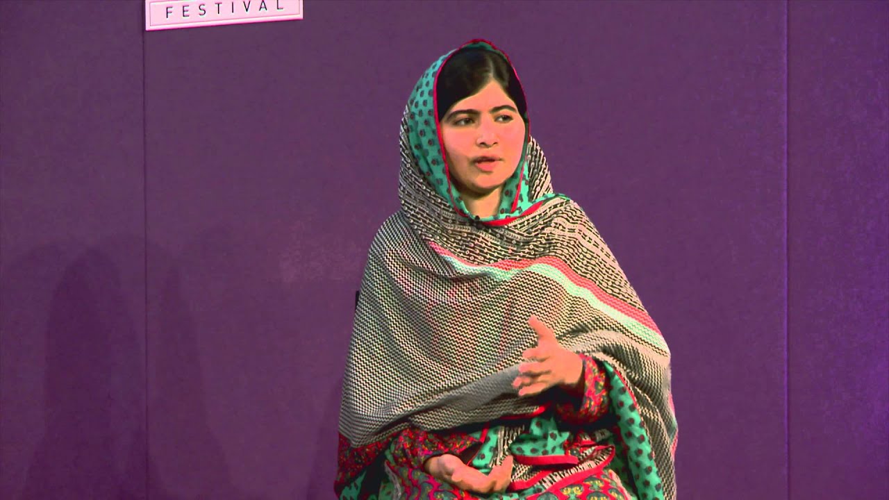 Malala Yousafzai at the Edinburgh International Book Festival