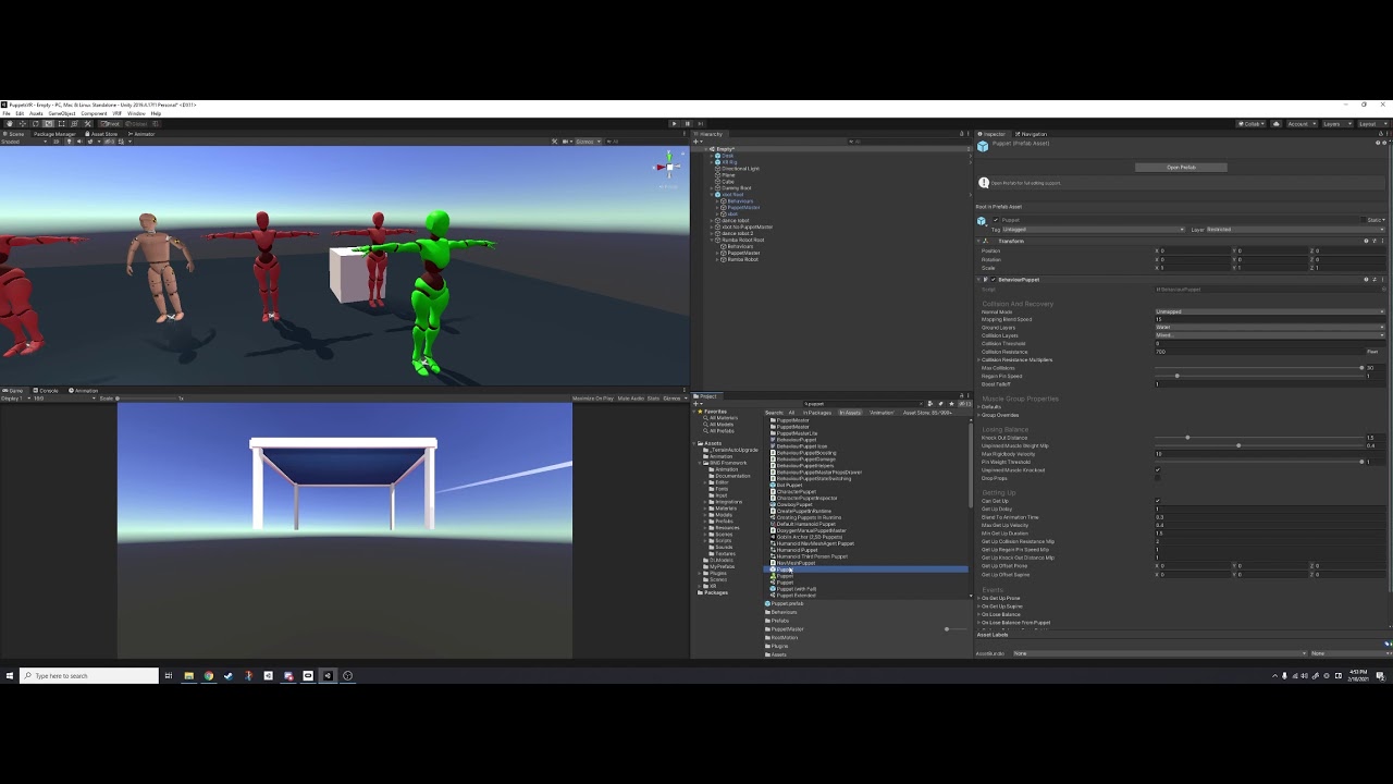 PuppetMaster & VRIF Setup