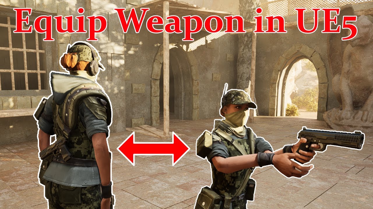 Как добавить оружие любому персонажу в Unreal Engine 5.5