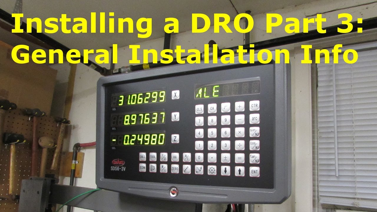 How to Install a DRO 3 - General Installation Info