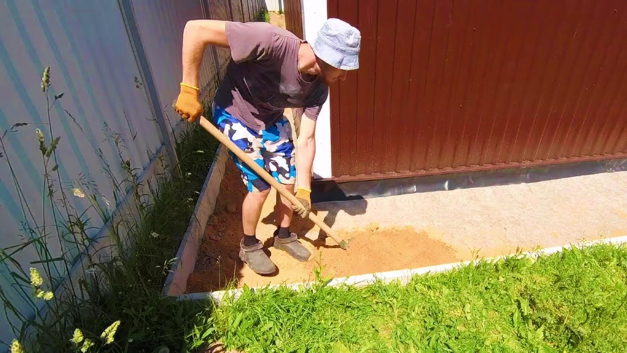 Вода вокруг гаража больше не побеспокоит