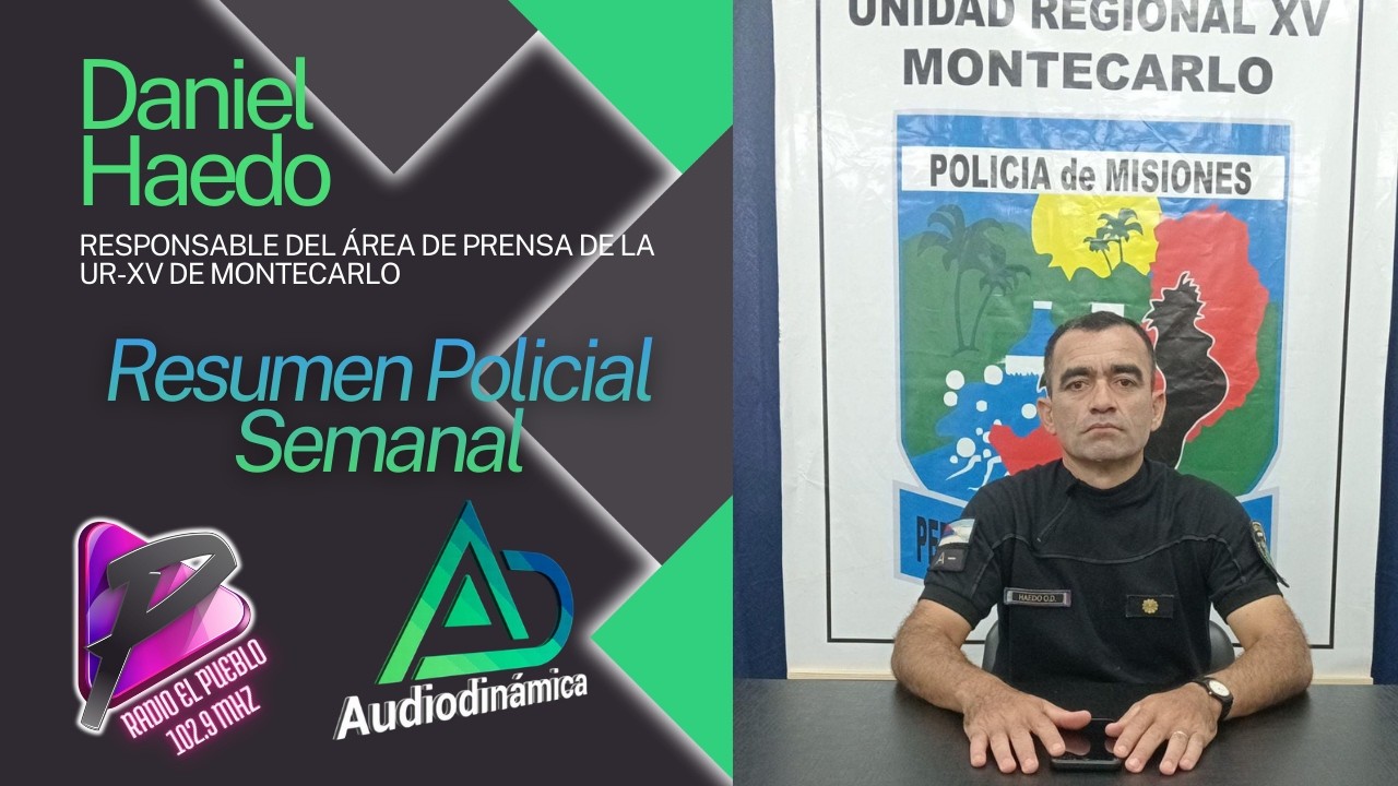Resumen Policial Semanal | Operativos, siniestros viales y el reclamo por las cámaras de seguridad