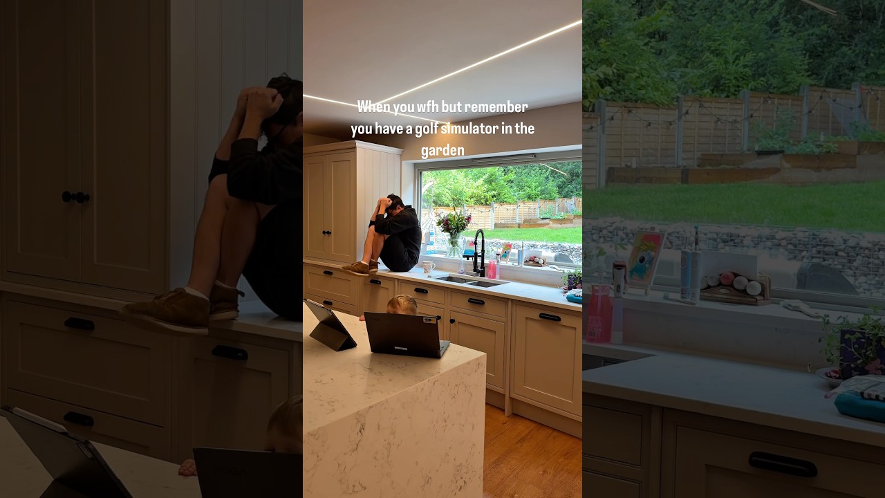 This Is Why I Installed a Golf Simulator at Home #wfh #golf #golflife #golfsimulator #shorts #gspro