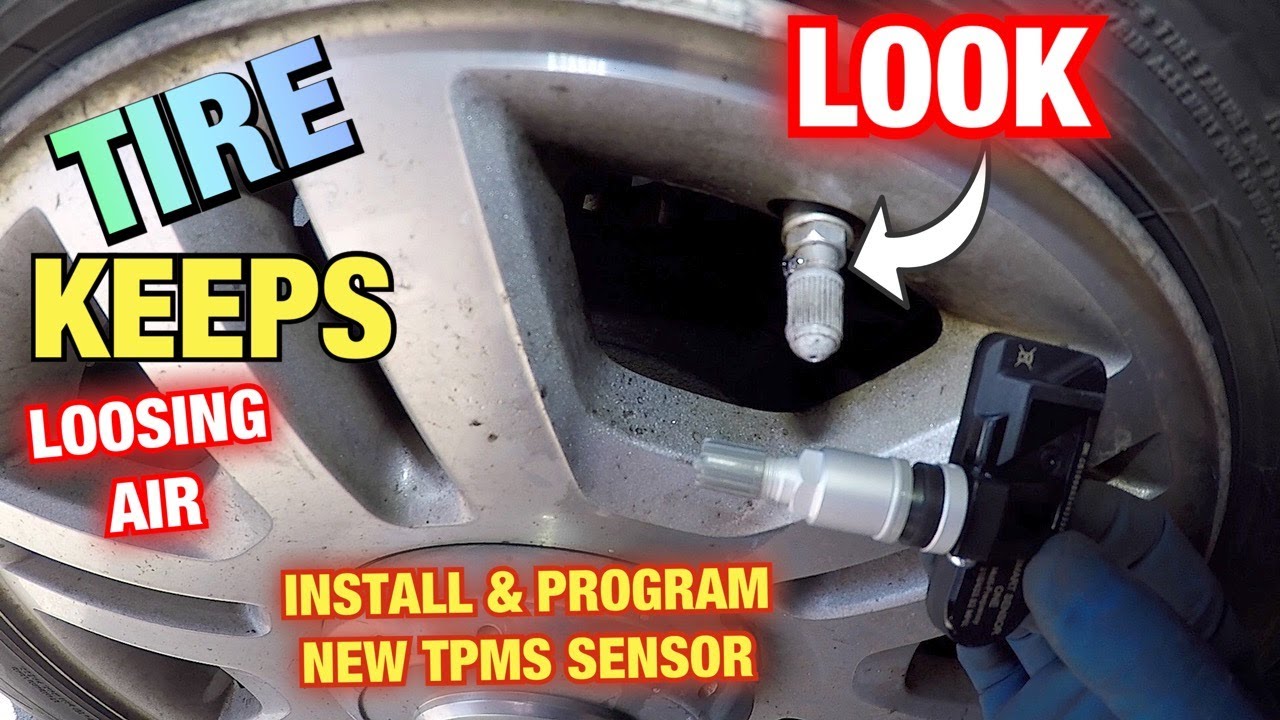 Tire keeps leaking air or How to replace TPMS sensor