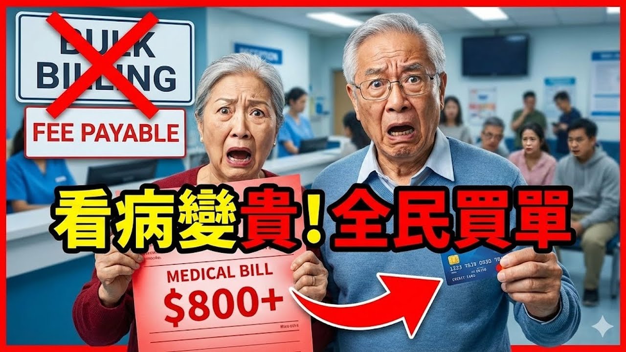 澳洲看病不再免費？Bulk Billing 全額報銷 診所大面積消失！這 4 類華人常做的檢查，現在都要自掏腰包幾百刀！#澳洲看病 #Bulk Billing #醫療制度 #華人 #澳洲生活 #醫療費