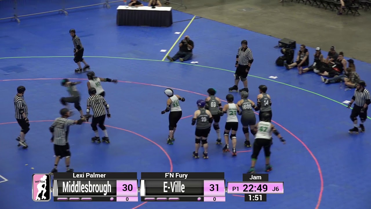 WFTDA Roller Derby - Division 2, Pittsburgh - Game 12 - Middlesbrough vs. E-Ville