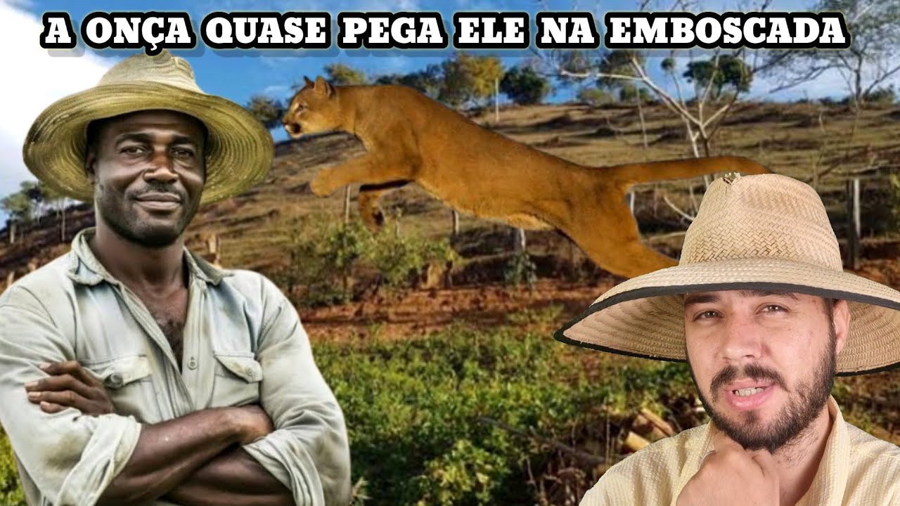 O Vaqueiro e a ONÇA que avançou nele depois do balaço da Espera