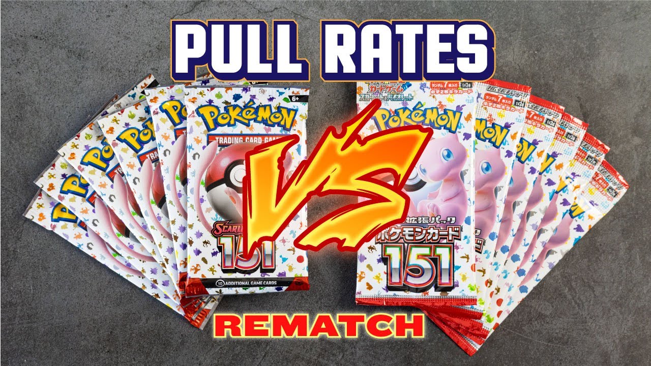 PULL RATES REMATCH: English Pokemon 151 VS. Japanese 151 Booster Packs