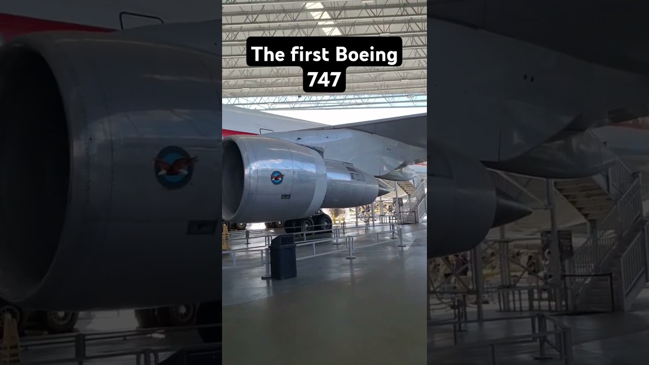 The first 747-100 at the museum of flight in seattle