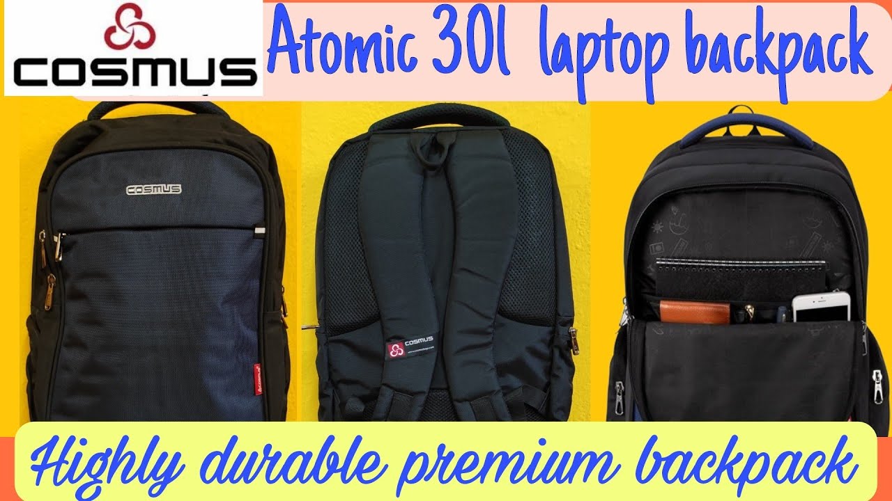 cosmus atomic 30L premium laptop backpack unboxing & review
