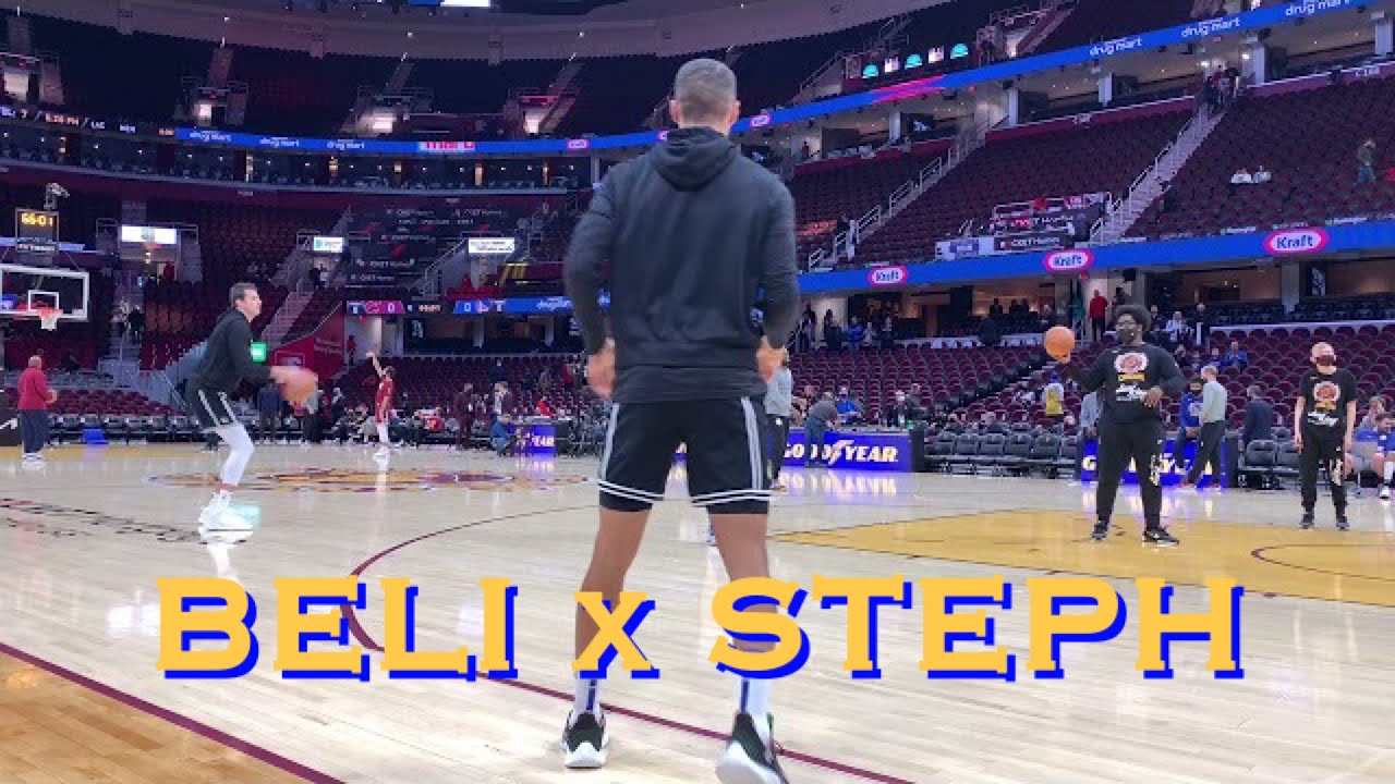 📺 Stephen Curry x Nemanja “Beli” Bjelica workout at Warriors pregame before Cleveland Cavaliers