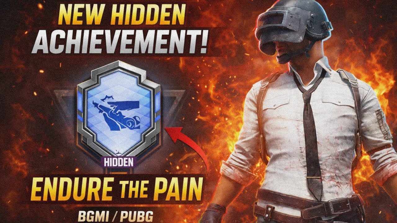 How To Complete New Hidden Achievement| Complete Easily Endure The Pain Achievement In Pubg | Bgmi 