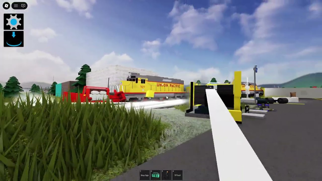 Two trains crash into 2 cars and 1 bus then the trains go off the tracks
