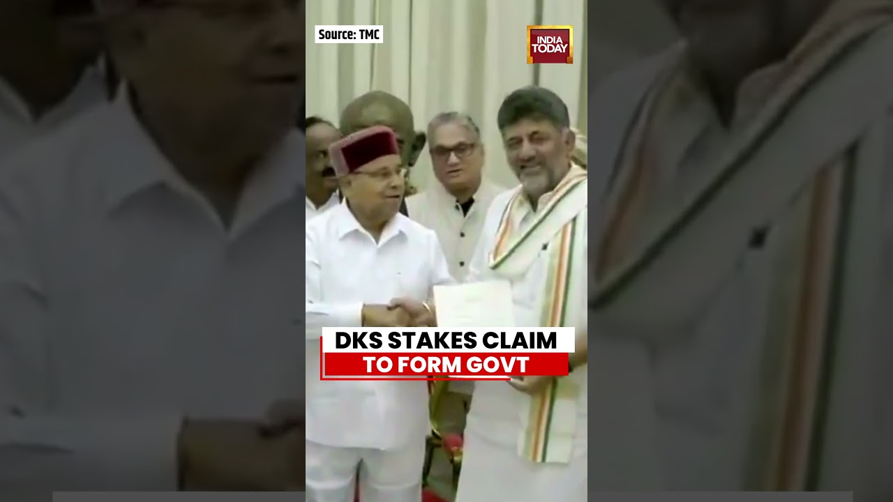 DK Shivakumar Stakes Claim, Set to Become Karnataka CM | Congress | Siddaramaiah |DKS Meets Governor