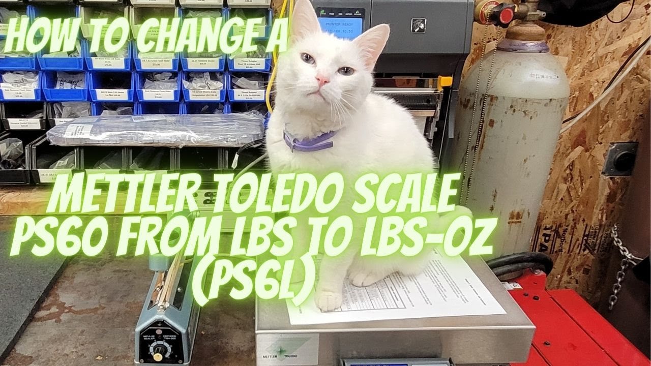 Mettler Toledo PS60 Scale How to Change Units From Lb (Pounds) to a PS6L LB/Oz Pounds & Ounces