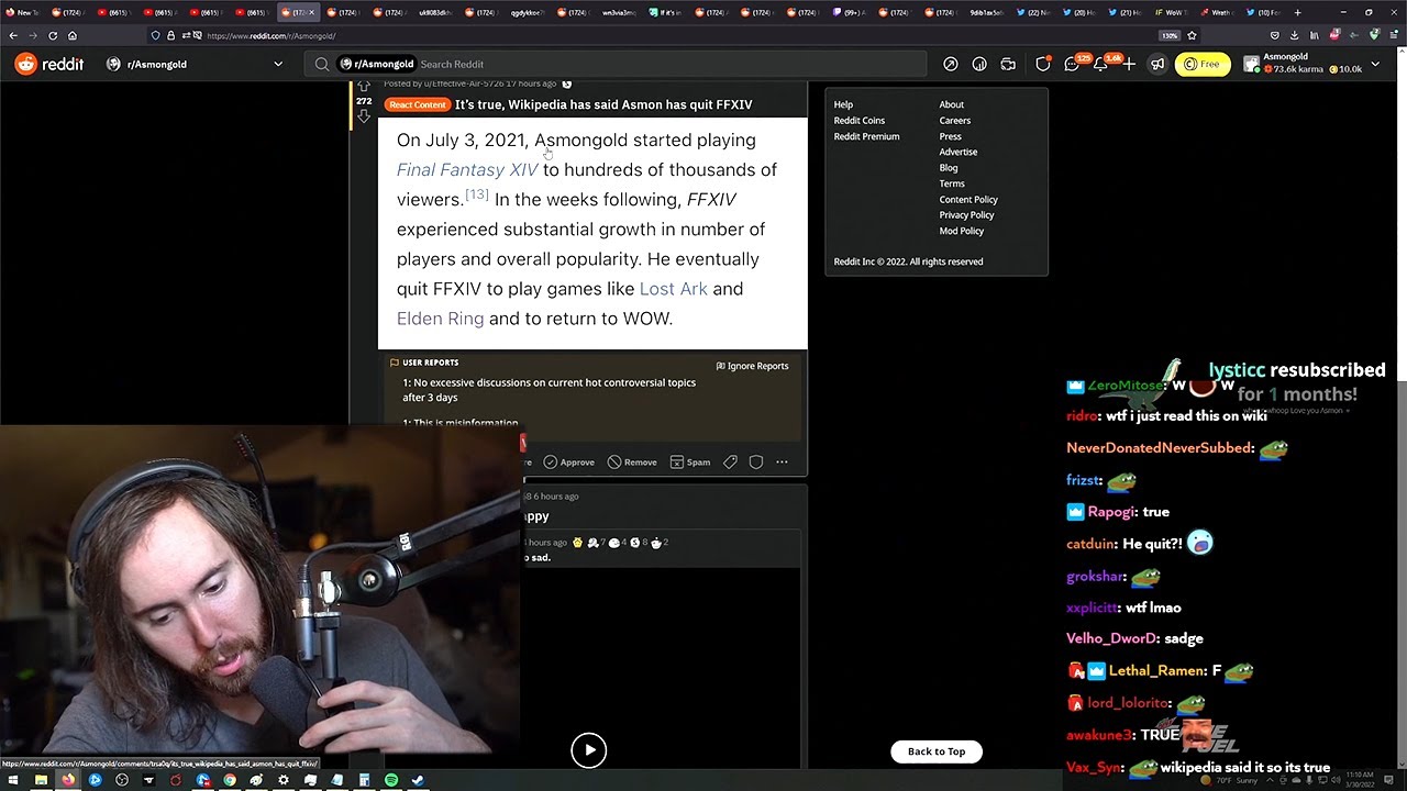Asmongold quit Final Fantasy 14