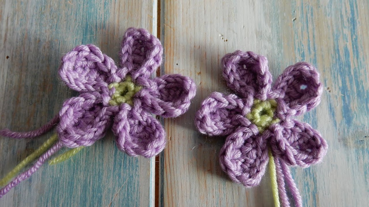 How to Crochet a Flower - version 4
