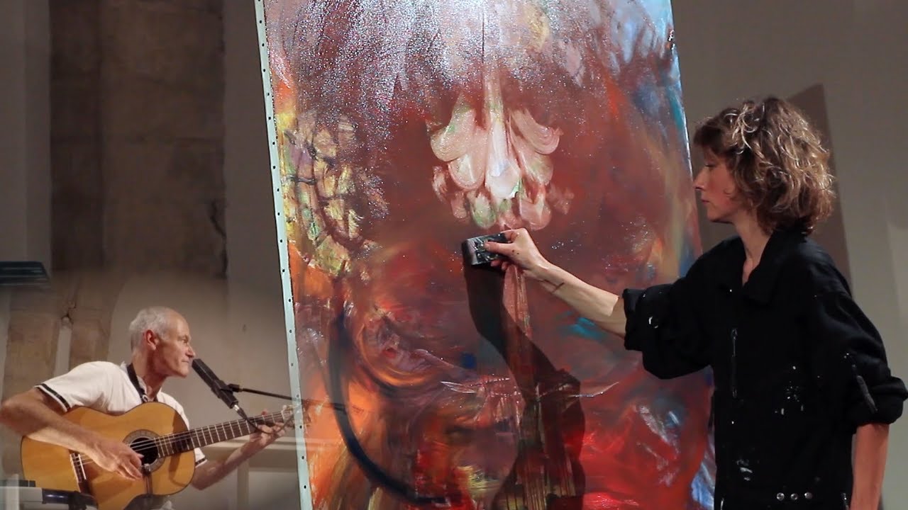 Yves Mesnil Music feat Paint Artist Frédérique Lemarchand  - (Live Session)