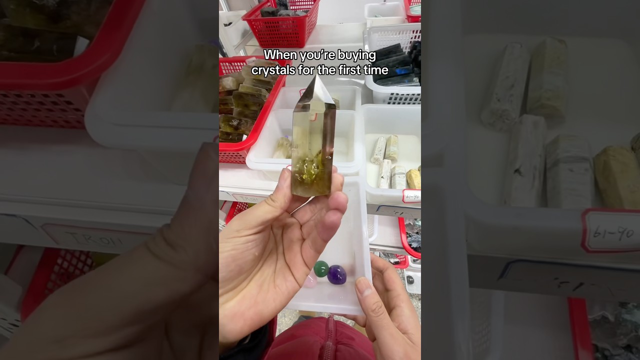 buying crystals for the 1st time VS when you realize they actually work #crystalsupplier #crystals