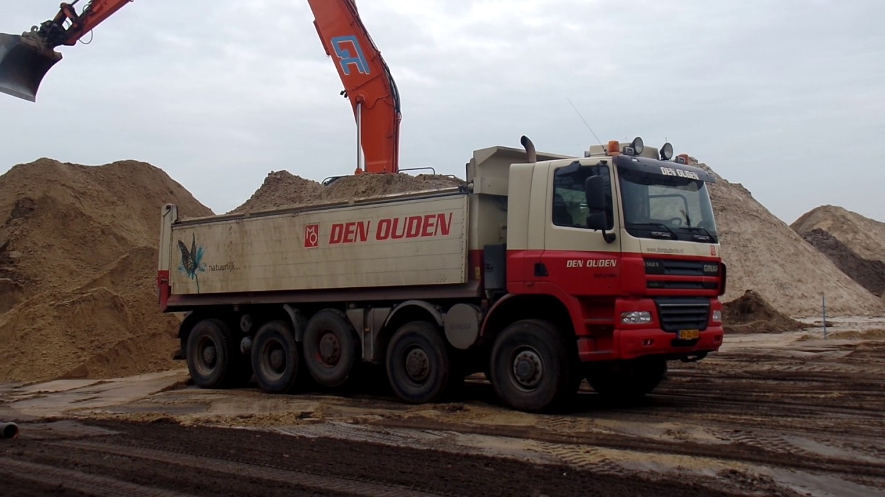 HITACHI ZAXIS 350,CASECX260,GINAF 5450 IN ACTION